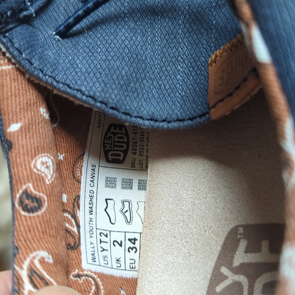 Hey dude denim boys slip ons - Picture 2 of 3